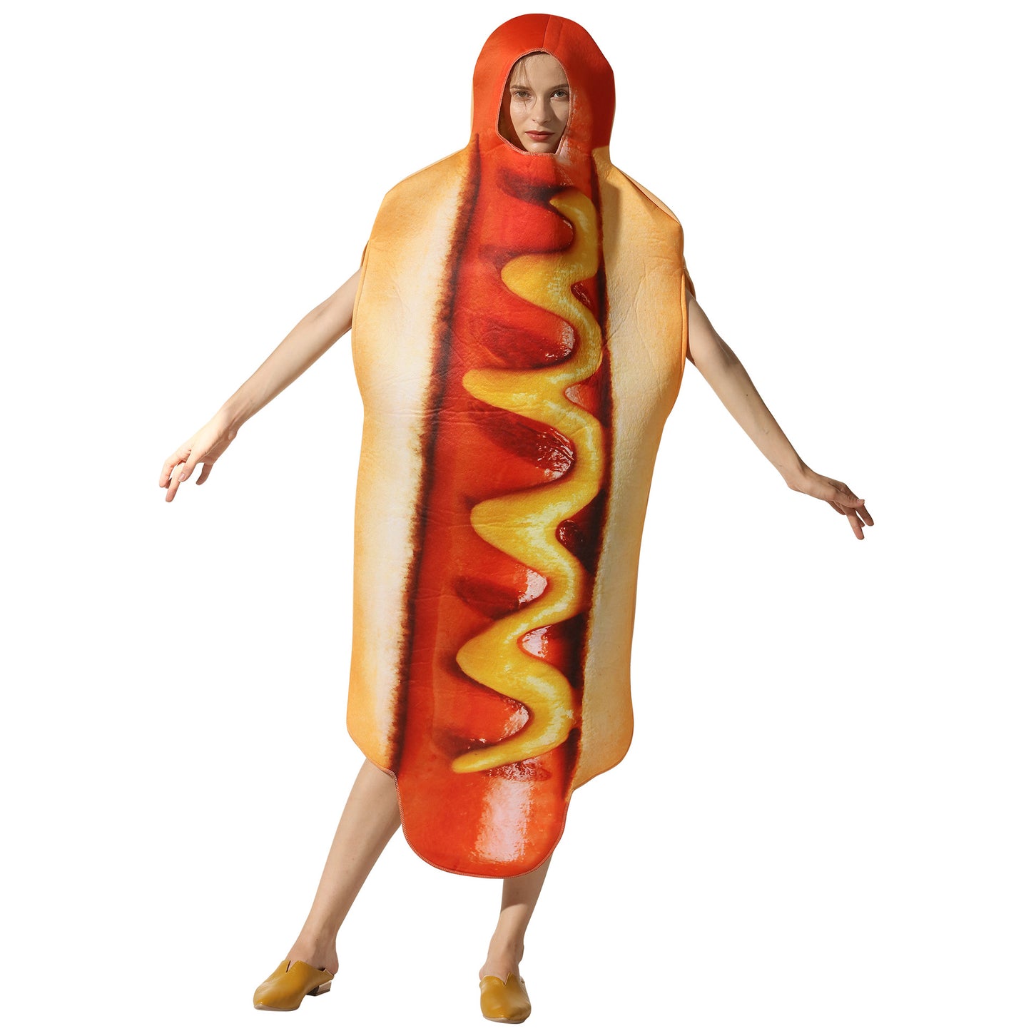 Halloween party costumes hot dog cosplay costumes stage costumes one piece costumes