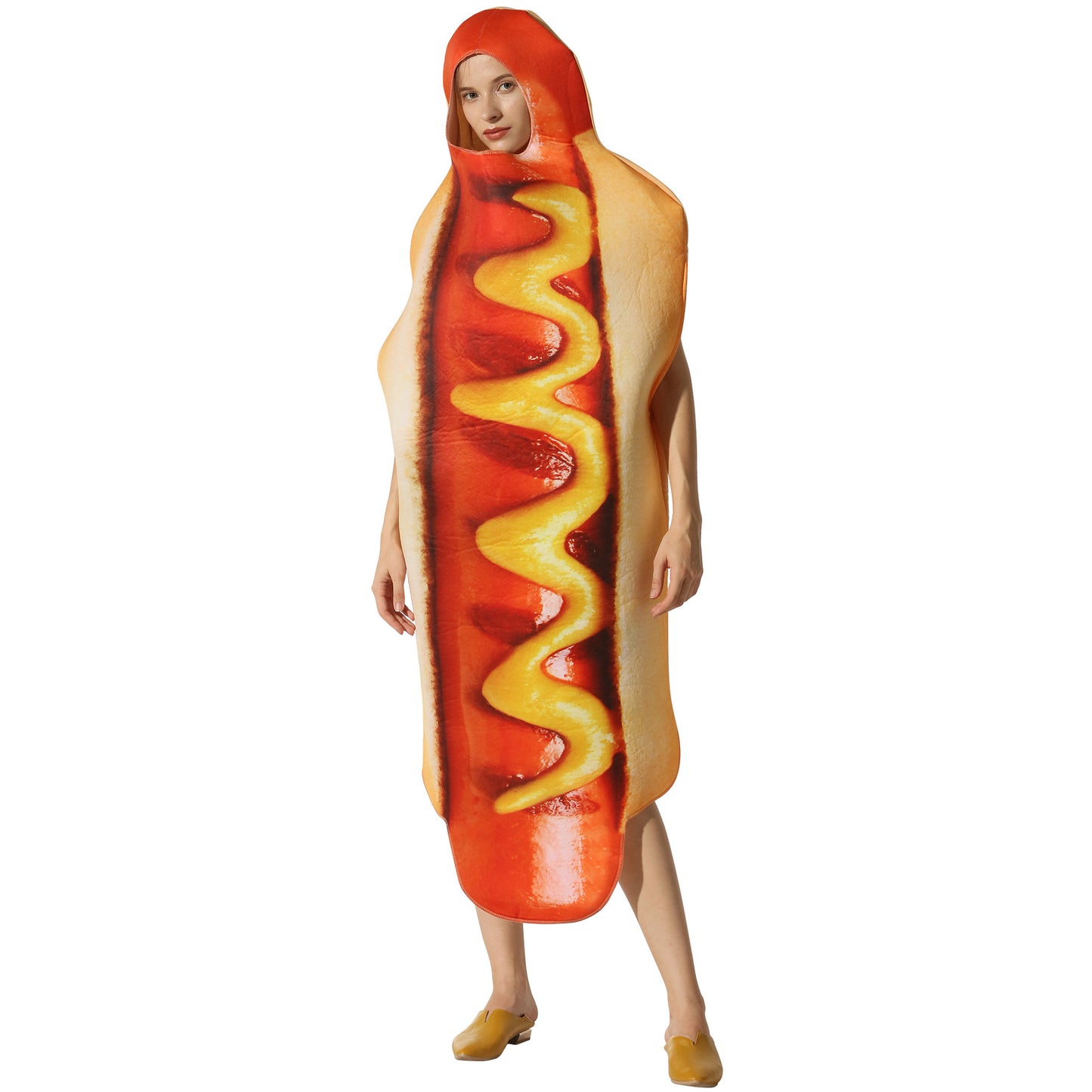 Halloween party costumes hot dog cosplay costumes stage costumes one piece costumes