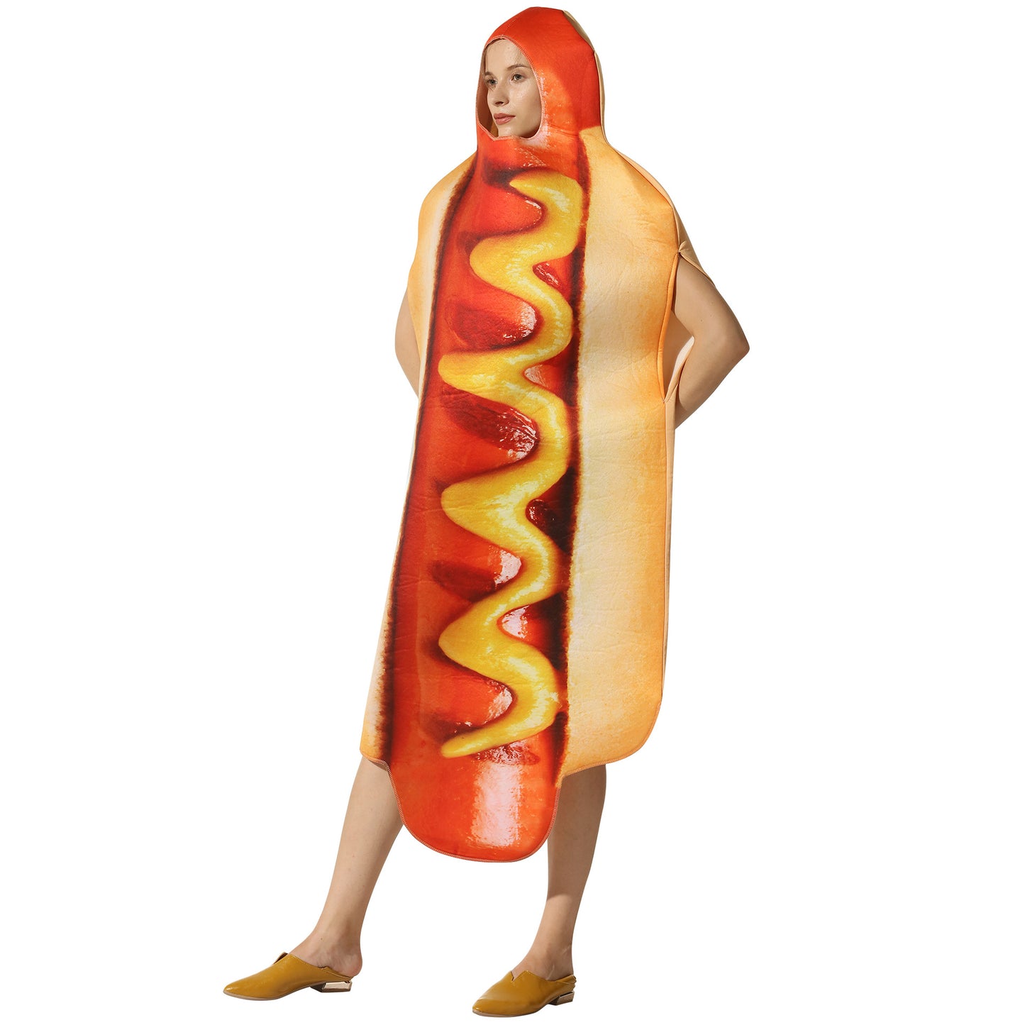 Halloween party costumes hot dog cosplay costumes stage costumes one piece costumes