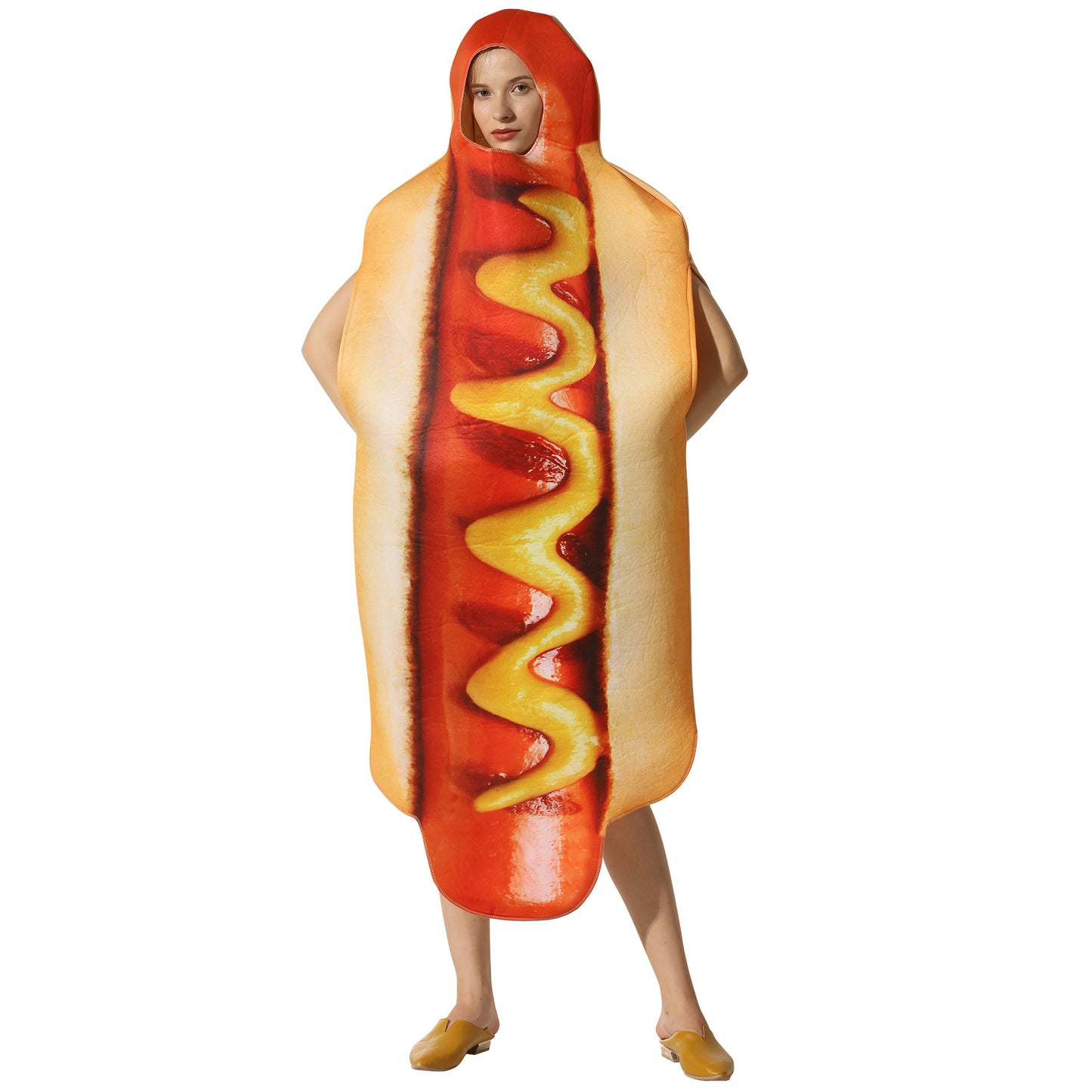 Halloween party costumes hot dog cosplay costumes stage costumes one piece costumes