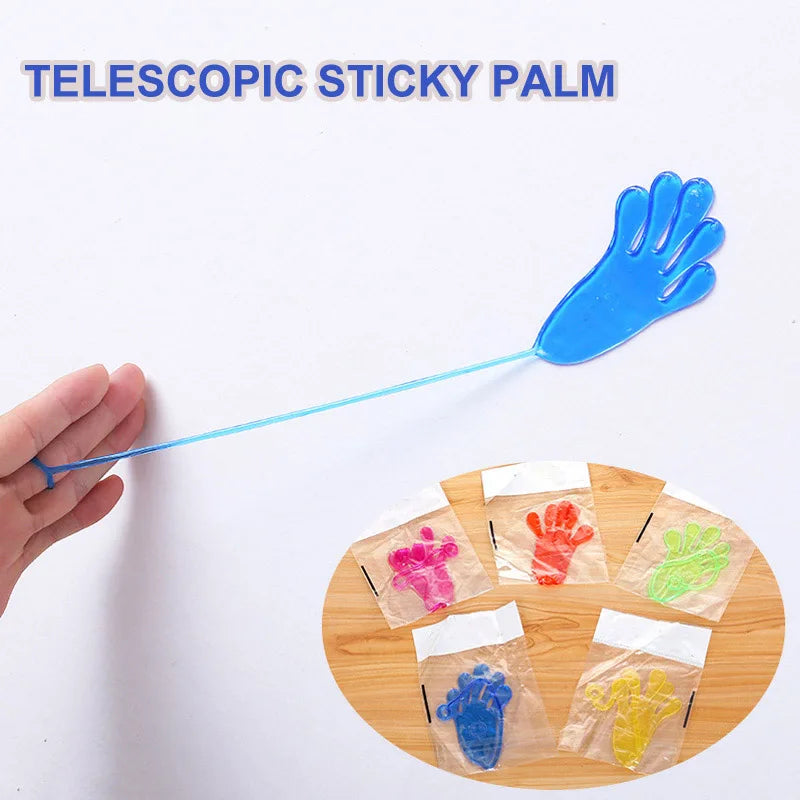 5-50 Pcs Kids Funny Sticky Hands toy Palm Elastic Sticky Squishy Slap Palm Toy kids Novelty Gift Party Favors supplies