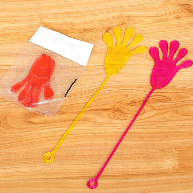 5-50 Pcs Kids Funny Sticky Hands toy Palm Elastic Sticky Squishy Slap Palm Toy kids Novelty Gift Party Favors supplies