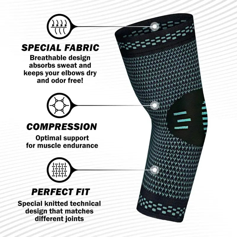 1PCS Elbow Support Elastic Gym Sport Elbow Protective Pad Absorb Sweat Sport Basketball Arm Sleeve Elbow Brace Dropshipping