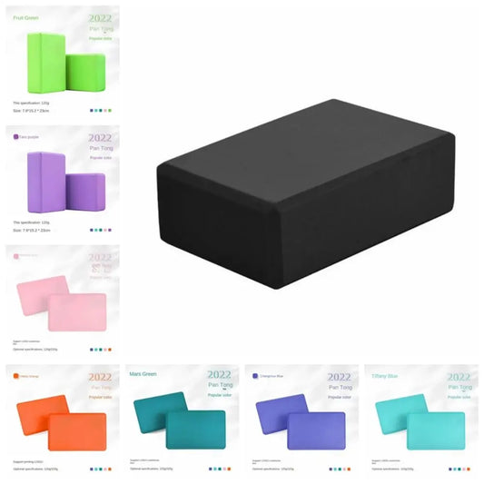 High Density Yoga Foam Blocks Gym EVA Non-slip Props Brick Solid Color Lightweight Yoga Block Meditation DIY