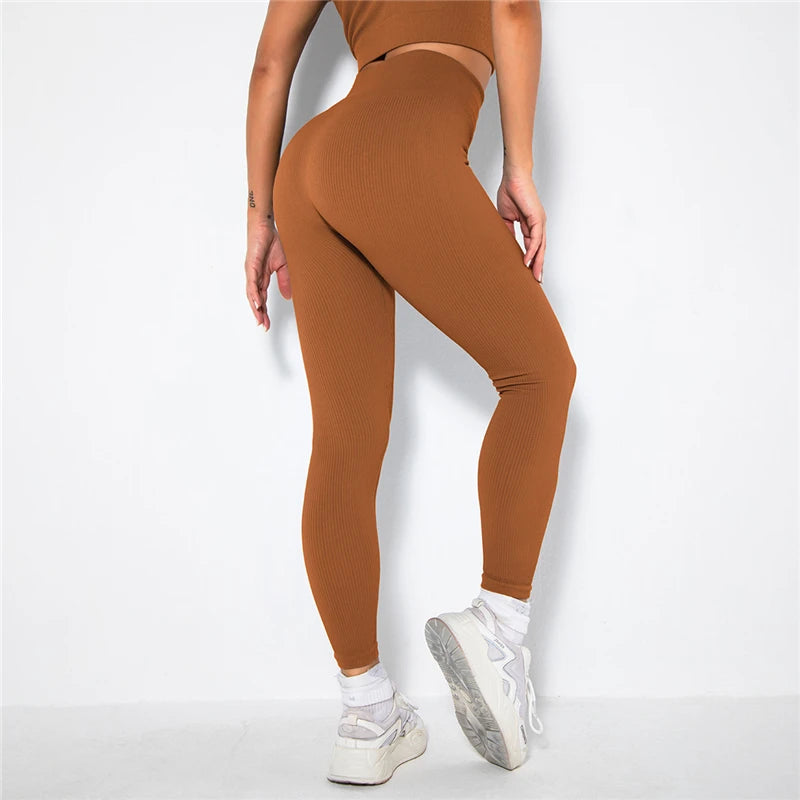 Women Sports Leggings Yoga Pants High Waist Push Up Cycling Leggings Pants Fitness Running Tight Hip Lifting  Leggings Gym Cloth