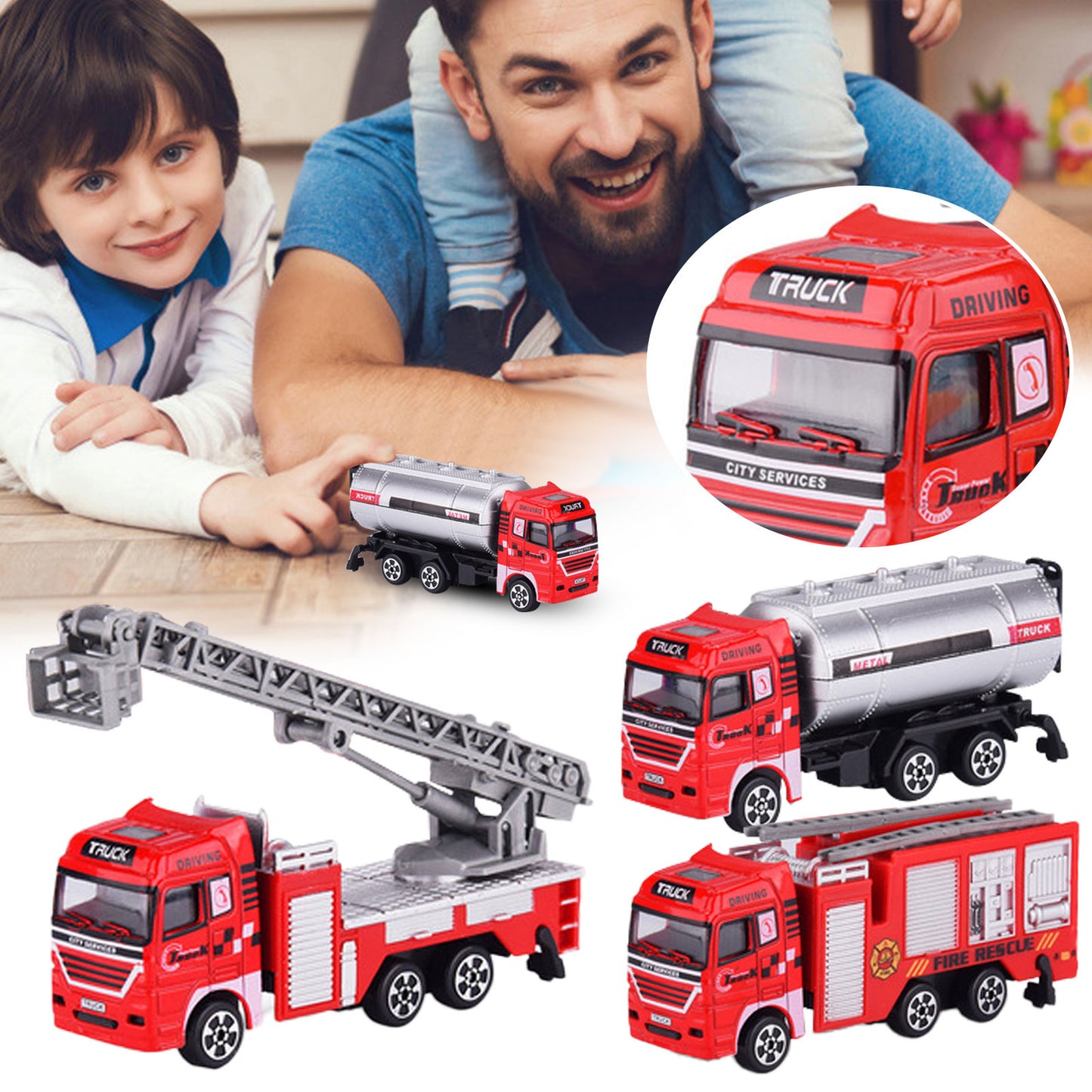 Truck Firetruck Juguetes Fireman Sam Fire Truck/engine Vehicle Car Music Light Educational Boy Kids Toys Dropshipping 2024